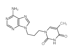 2,4(1H,3H)-Pyrimidinedione, 1-[3-(6-amino-9H-purin-9-yl)propyl]-5-methyl- picture