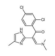 (Z)-1-(2,4-dichlorophenyl)-3-(dimethylamino)-2-(4-Methyl-1H-imidazol-2-yl)prop-2-en-1-one结构式