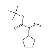 Hydrazinecarboxylic acid, 1-cyclopentyl-, 1,1-dimethylethyl ester (9CI) structure