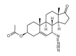 3β-acetoxy-7α-azidoandrost-5-en-17-one结构式