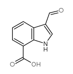 3-Formyl-1h-indole-7-carboxylicacid structure