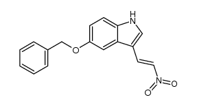 5-benzyloxy-3-(2-nitro-vinyl)-indole结构式