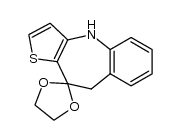 4,9-dihydrospiro[benzo[b]thieno[2,3-f]azepine-10,2'-[1,3]dioxolane] Structure