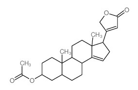 [10,13-dimethyl-17-(5-oxo-2H-furan-3-yl)-2,3,4,5,6,7,8,9,11,12,16,17-dodecahydro-1H-cyclopenta[a]phenanthren-3-yl] acetate Structure