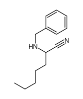 2-(benzylamino)heptanenitrile Structure