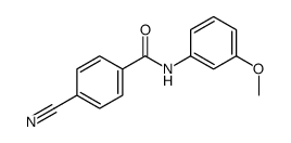 4-Cyano-N-(3-methoxyphenyl)benzamide Structure