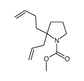 methyl 2-but-3-enyl-2-prop-2-enylpyrrolidine-1-carboxylate Structure