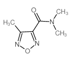 1,2,5-Oxadiazole-3-carboxamide,N,N,4-trimethyl- structure