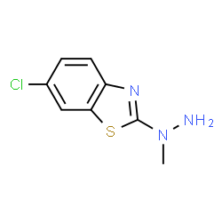 Benzothiazole, 6-chloro-2-(1-methylhydrazino)- (9CI) Structure