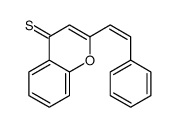 2-(2-phenylethenyl)chromene-4-thione Structure