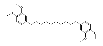 4-[10-(3,4-dimethoxyphenyl)decyl]-1,2-dimethoxybenzene结构式