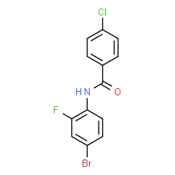 N-(4-Bromo-2-fluorophenyl)-4-chlorobenzamide结构式