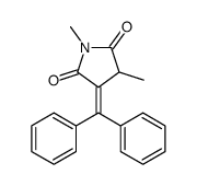 3-benzhydrylidene-1,4-dimethylpyrrolidine-2,5-dione结构式