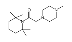 1-[(4-Methyl-1-piperazinyl)acetyl]-2,2,6,6-tetramethylpiperidine结构式