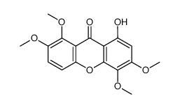 1-hydroxy-3,4,7,8-tetramethoxyxanthone Structure