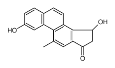 2,15-dihydroxy-11-methyl-15,16-dihydrocyclopenta[a]phenanthren-17-one结构式