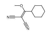 2-[Cyclohexyl(methoxy)methylene]malononitrile Structure