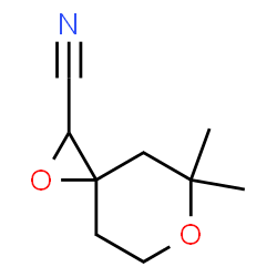 1,6-Dioxaspiro[2.5]octane-2-carbonitrile,5,5-dimethyl-(9CI) Structure