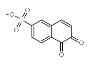 5,6-dihydro-5,6-dioxo-2-naphthalenesulfonic acid结构式