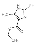 1H-Imidazole-4-carboxylicacid, 2,3-dihydro-5-methyl-2-thioxo-, ethyl ester结构式