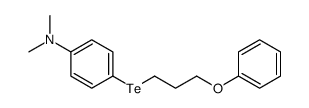 N,N-dimethyl-4-(3-phenoxypropyltellanyl)aniline Structure