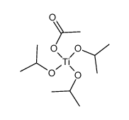 tris(isopropoxy)titanium acetate Structure