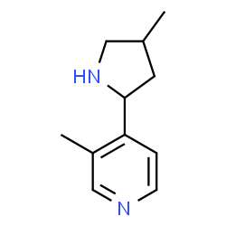 Pyridine, 3-methyl-4-(4-methyl-2-pyrrolidinyl)- (9CI)结构式