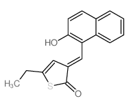 2(3H)-Thiophenone,5-ethyl-3-[(2-hydroxy-1-naphthalenyl)methylene]- picture