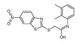 N-(2,3-dimethylphenyl)-2-[(6-nitro-1,3-benzothiazol-2-yl)sulfanyl]acetamide Structure