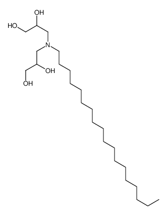 3,3'-(octadecylimino)bispropane-1,2-diol Structure