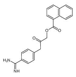 4-Amidinobenzyl-α-naphthoylmethylketon结构式