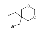 5-(bromomethyl)-5-(fluoromethyl)-1,3-dioxane Structure