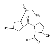 (2S,3S)-1-[(2S,4R)-1-(2-aminoacetyl)-4-hydroxypyrrolidine-2-carbonyl]-3-hydroxypyrrolidine-2-carboxylic acid Structure