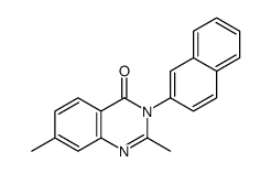 2,7-dimethyl-3-naphthalen-2-ylquinazolin-4-one Structure