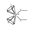 diethyldi(η-cyclopentadienyl)vanadium(IV) Structure