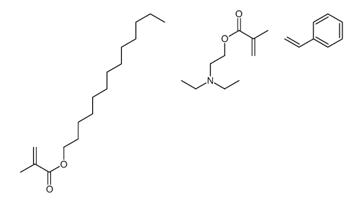 2-(diethylamino)ethyl 2-methylprop-2-enoate,styrene,tridecyl 2-methylprop-2-enoate Structure