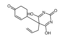 5-(4-oxocyclohex-2-en-1-yl)-5-prop-2-enyl-1,3-diazinane-2,4,6-trione Structure