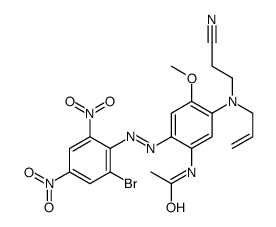 N-[2-[(2-bromo-4,6-dinitrophenyl)azo]-5-[(2-cyanoethyl)allylamino]-4-methoxyphenyl]acetamide picture