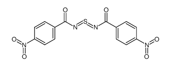 N,N'-bis-(4-nitro-benzoyl)-sulfur diimide结构式