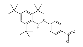 2,4,6-tritert-butyl-N-(4-nitrophenyl)sulfanylaniline Structure