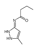 N-(5-methyl-1H-pyrazol-3-yl)butanamide Structure