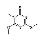 1-methyl-6-methoxy-4-methylthio-1,3,5-triazine-2(1H)-thione结构式