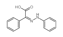 Benzeneacetic acid, a-(2-phenylhydrazinylidene)- Structure