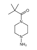 1-Piperazinamine,4-(2,2-dimethyl-1-oxopropyl)-(9CI)结构式