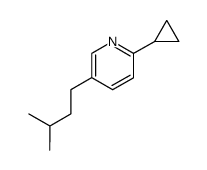 2-cyclopropyl-5-isopentylpyridine结构式