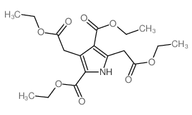 diethyl 3,5-bis(ethoxycarbonylmethyl)-1H-pyrrole-2,4-dicarboxylate structure