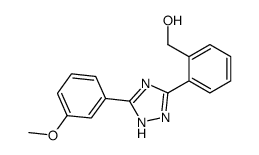 o-[5-(m-Methoxyphenyl)-1H-1,2,4-triazol-3-yl]benzyl alcohol Structure