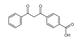 4-(3'-phenyl-3'-oxopropionyl)benzoic acid Structure