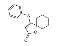 4-phenylsulfanyl-1-oxaspiro[4.5]dec-3-en-2-one Structure