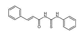 N-phenyl-N'-3-phenylpropenoylthiourea结构式